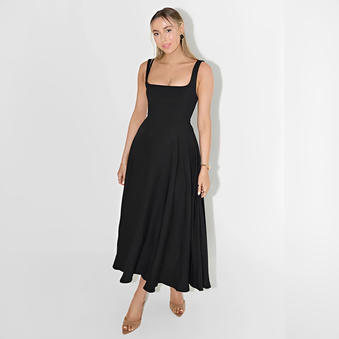Yarabelle - Elegantes Träger-Midi-Kleid