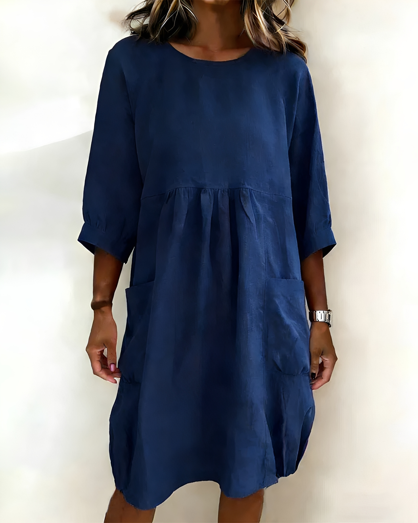 Shadia - Lockeres Lässiges Midikleid