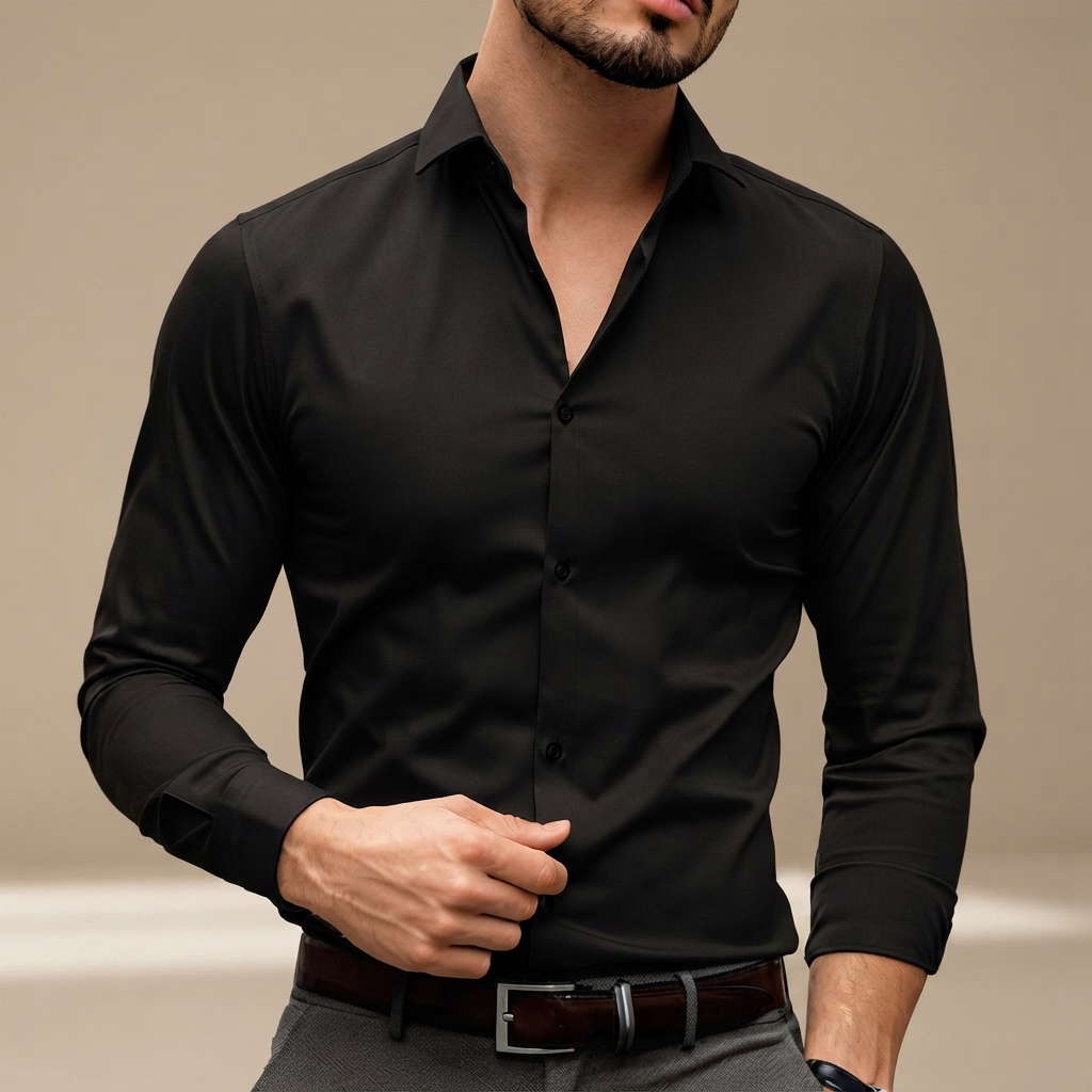Percy - Lässiges Langarm-Poloshirt