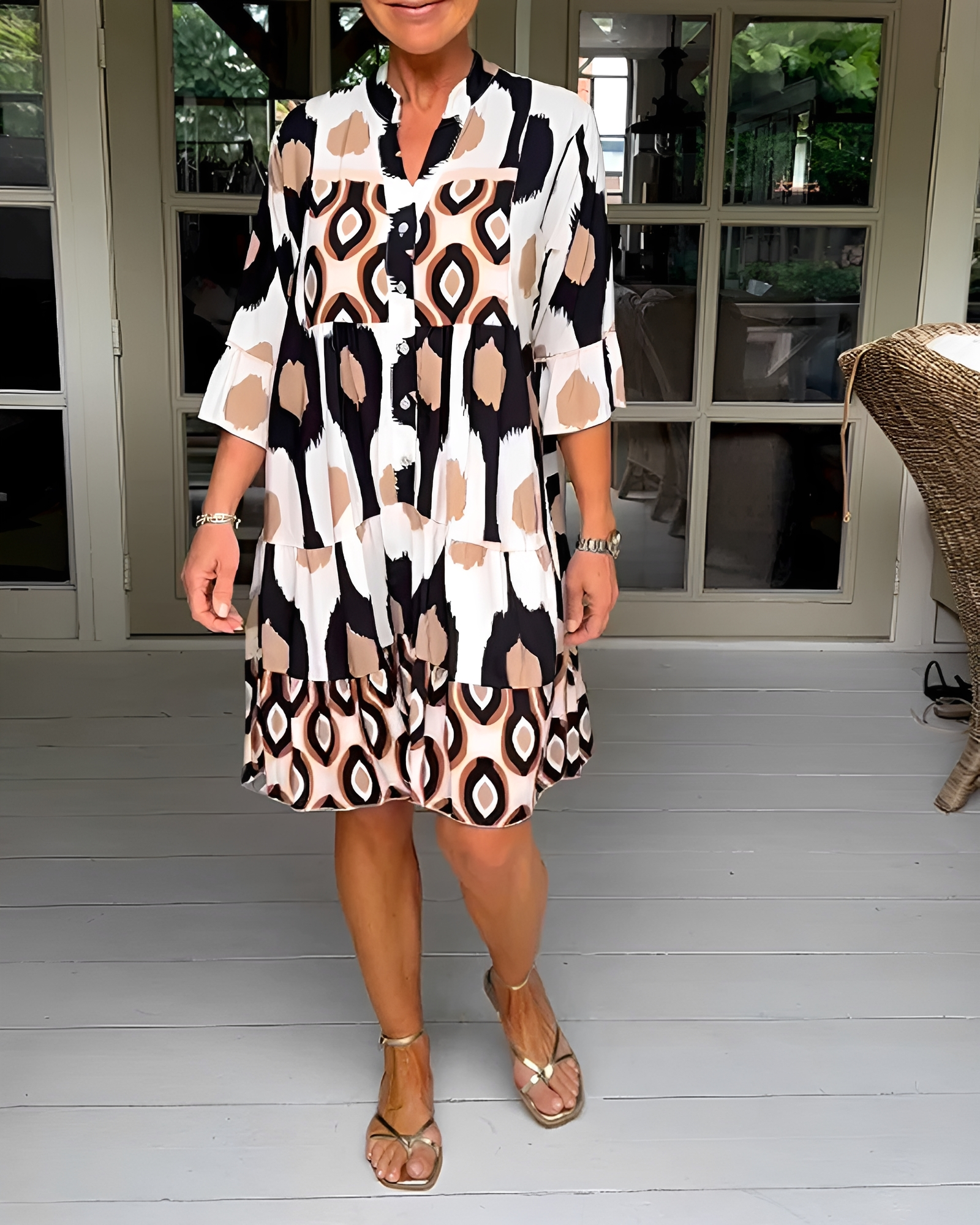Faiza - Stilvolles, entspanntes Minikleid