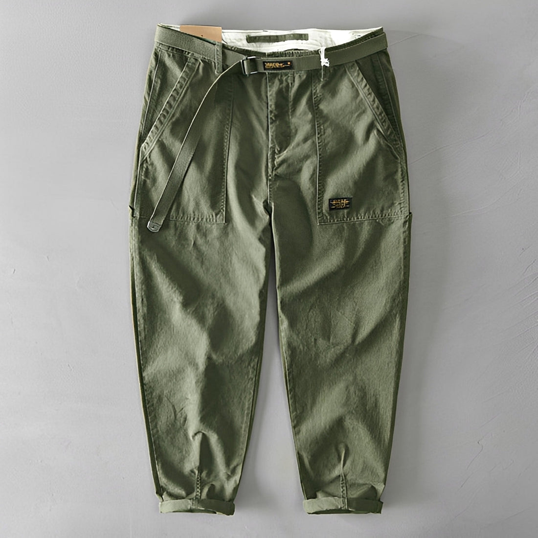 Jeoffrey - Bequeme Hose mit weitem Schnitt und Gürtel