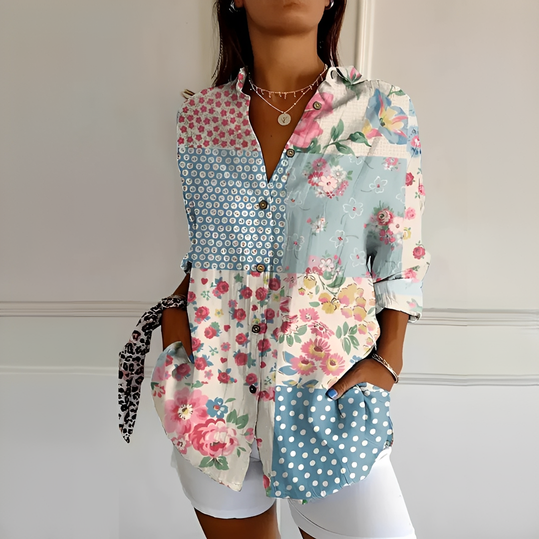 Eleanor - Elegante Bluse mit Knopfleiste