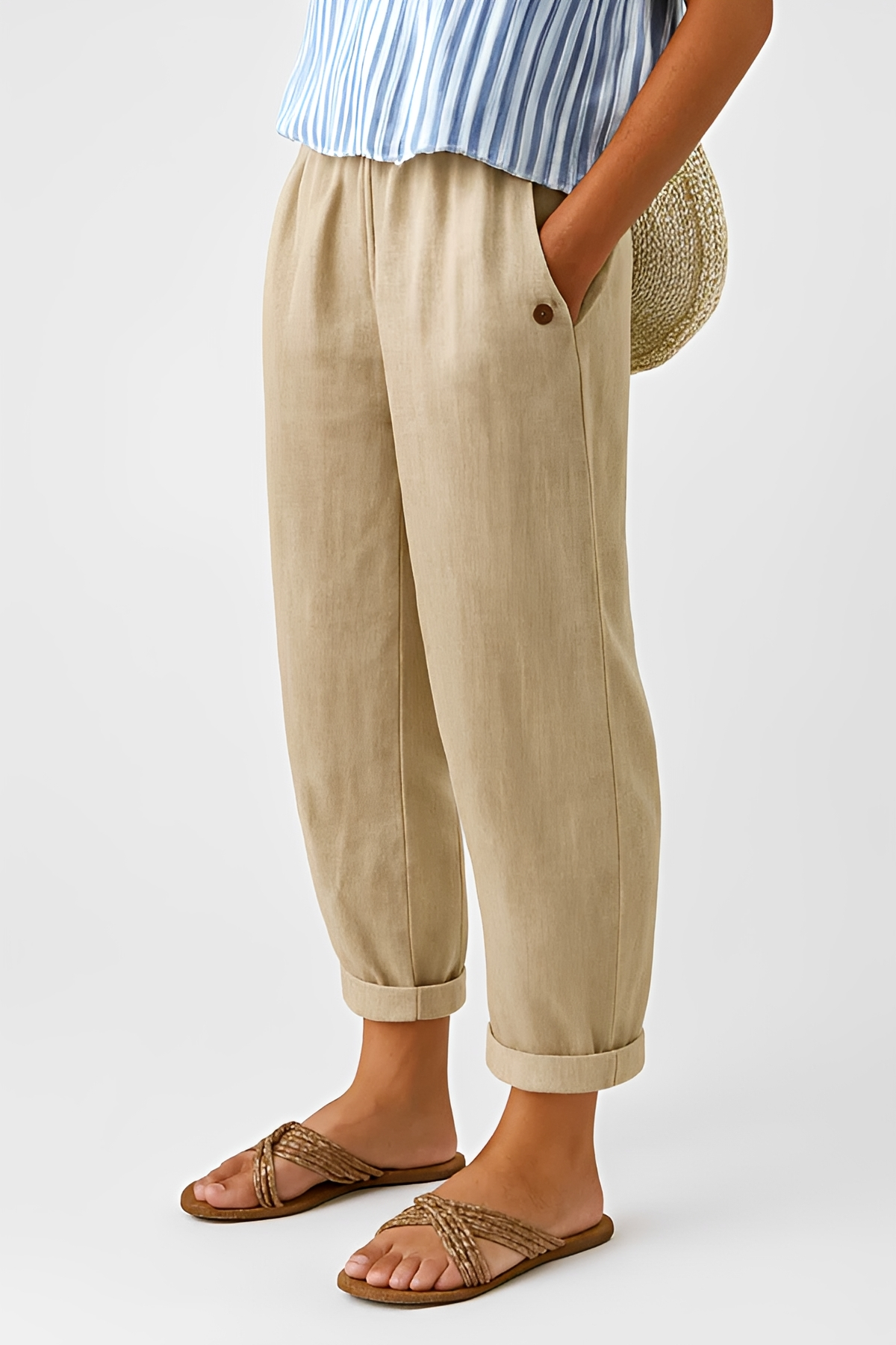 Yunie - Bequeme Hose mit flexiblem Bund