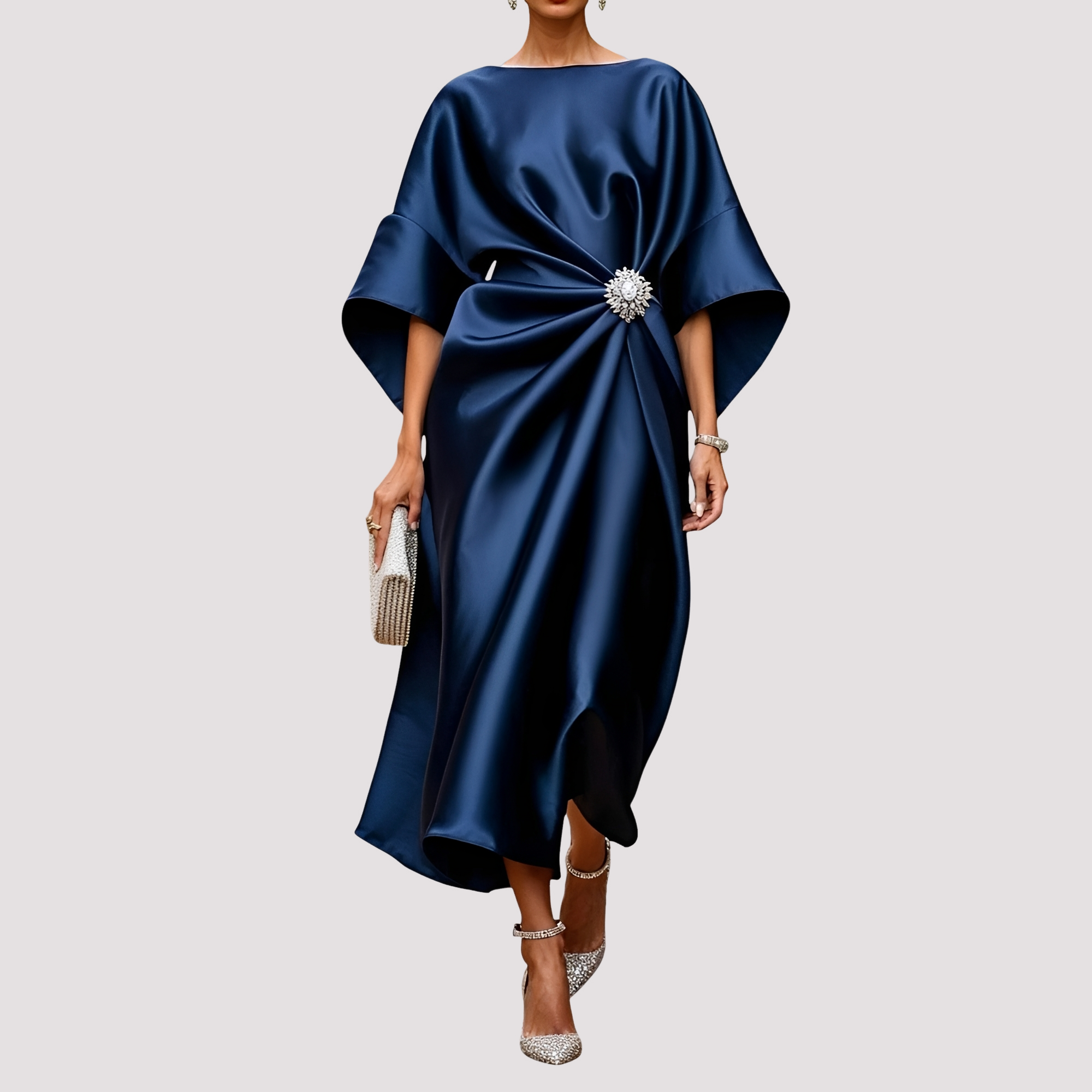 Kay - Elegantes Midikleid zum Wickeln