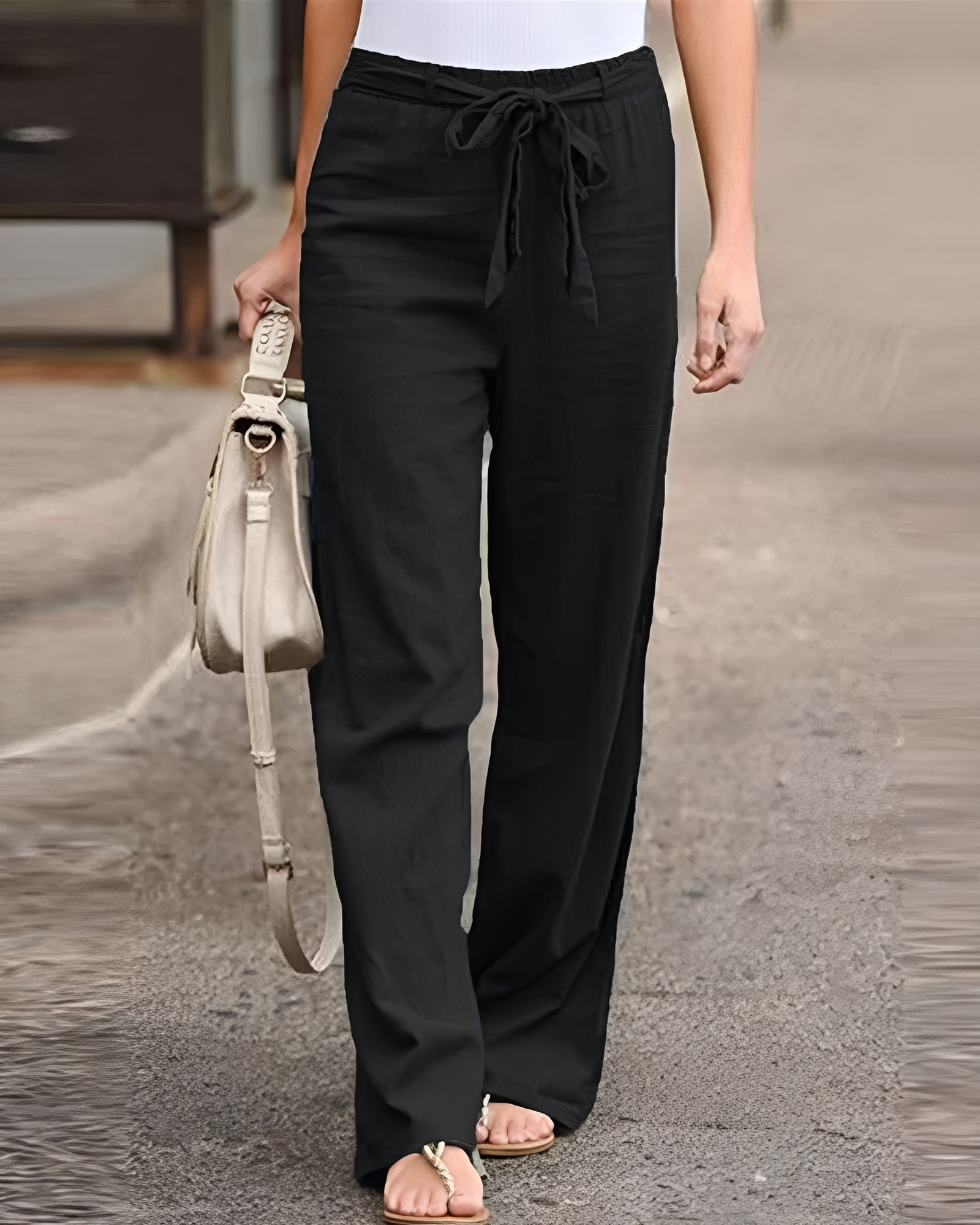Saniyah - Hose mit flexiblem Taillenbund und Kordelzug