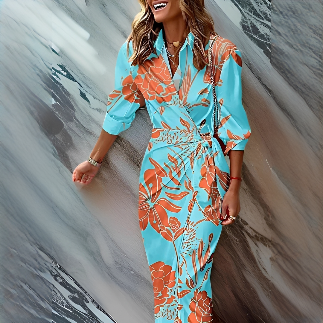 Emily - Schickes und Elegantes Kleid mit Streifen