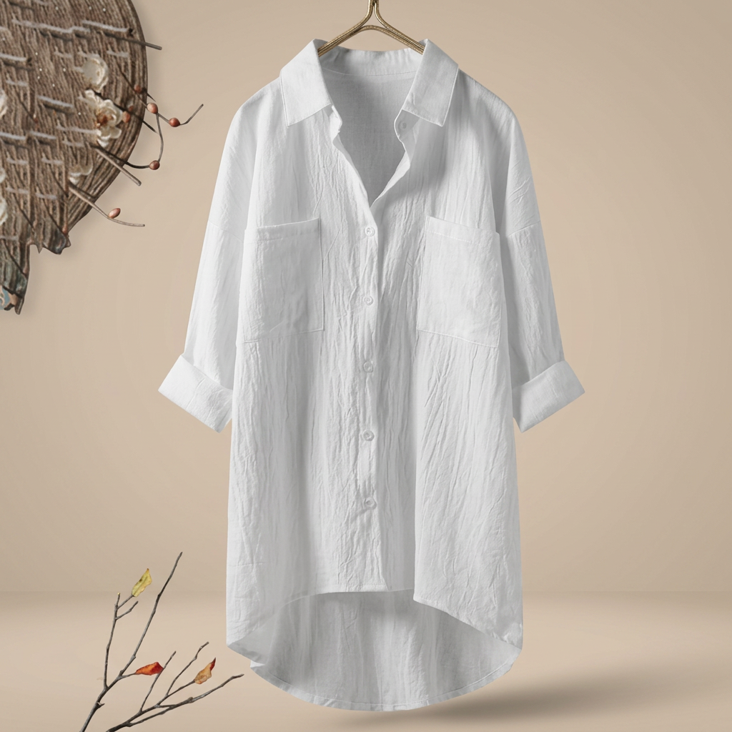 Jacient - Locker sitzendes Button-Down-Hemd