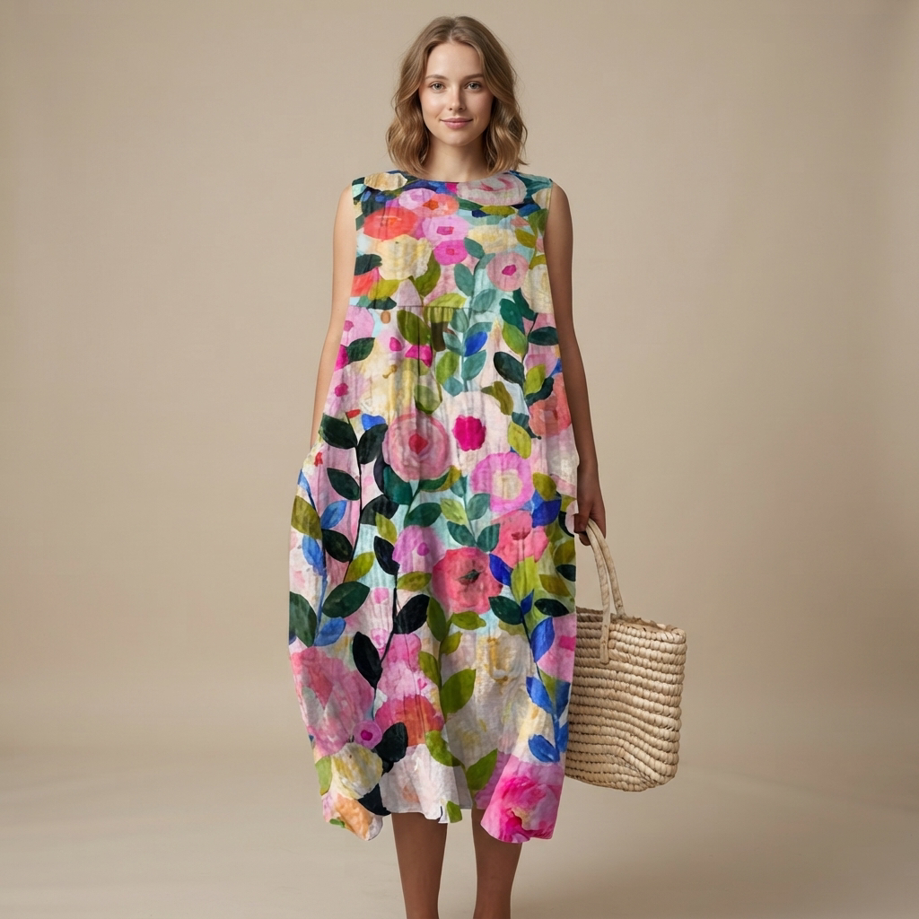 Elisa - Stilvolles ärmelloses Kleid