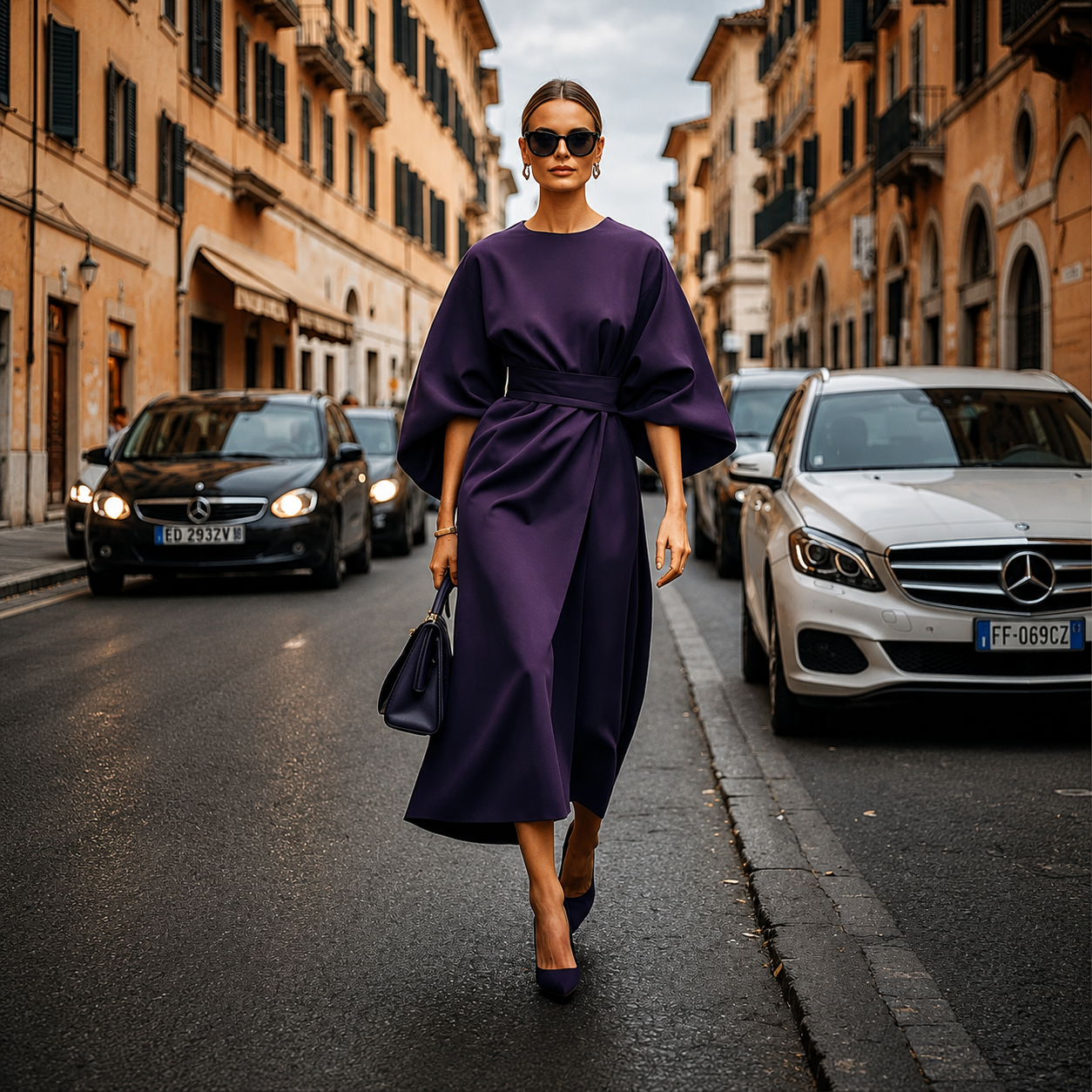 Sonia - Elegantes Kleid mit markanten Ärmeln