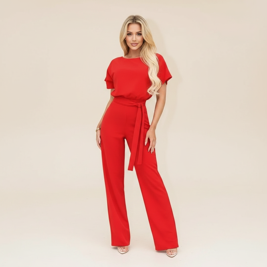 Eunise - Eleganter Jumpsuit mit Gürtel