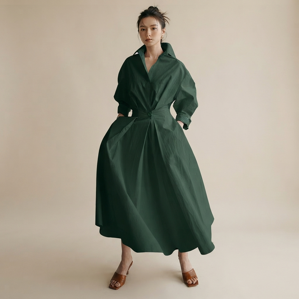 Laverne - Elegantes, locker sitzendes Midikleid