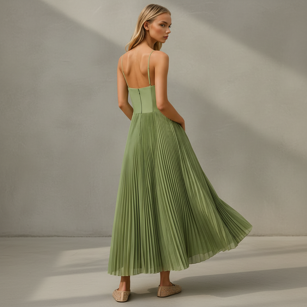 Lorelei - Elegantes Rückenfreies Ärmelloses Kleid
