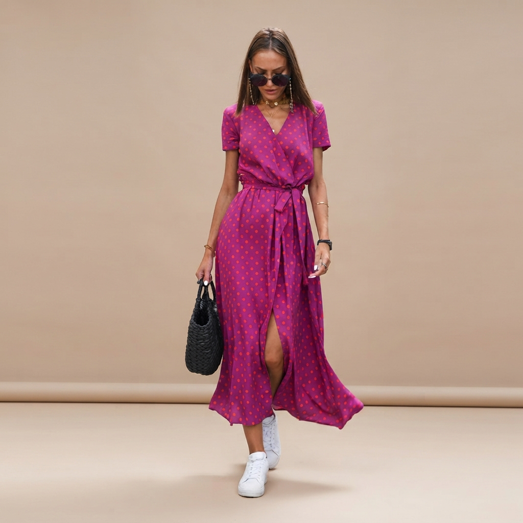Sophie - Stilvolles und fließendes Midikleid