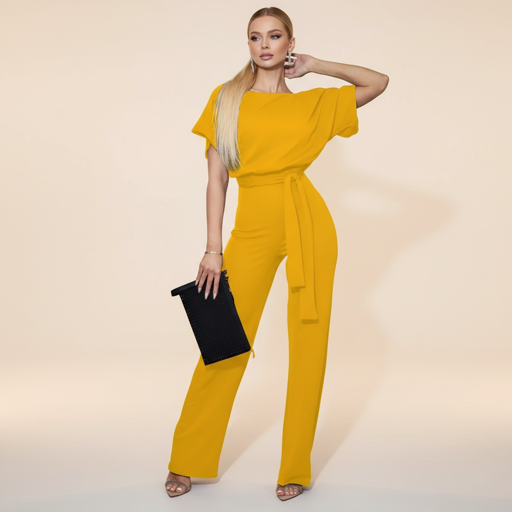 Eunise - Eleganter Jumpsuit mit Gürtel