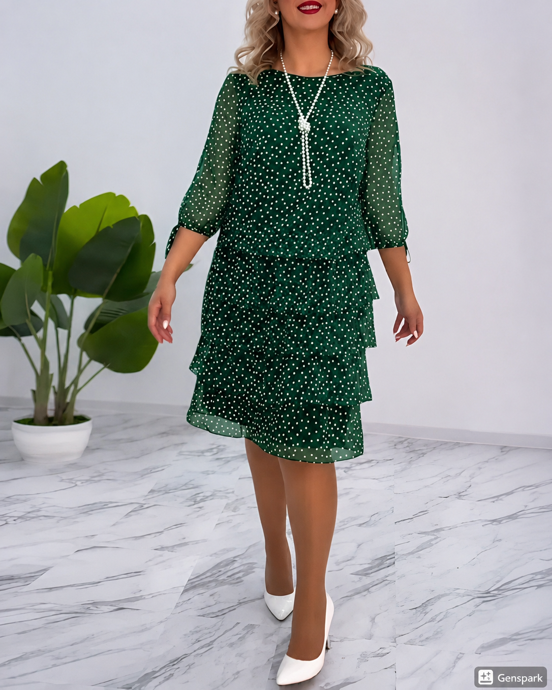 Carey - Stilvolles Kleid mit Polka-Dots