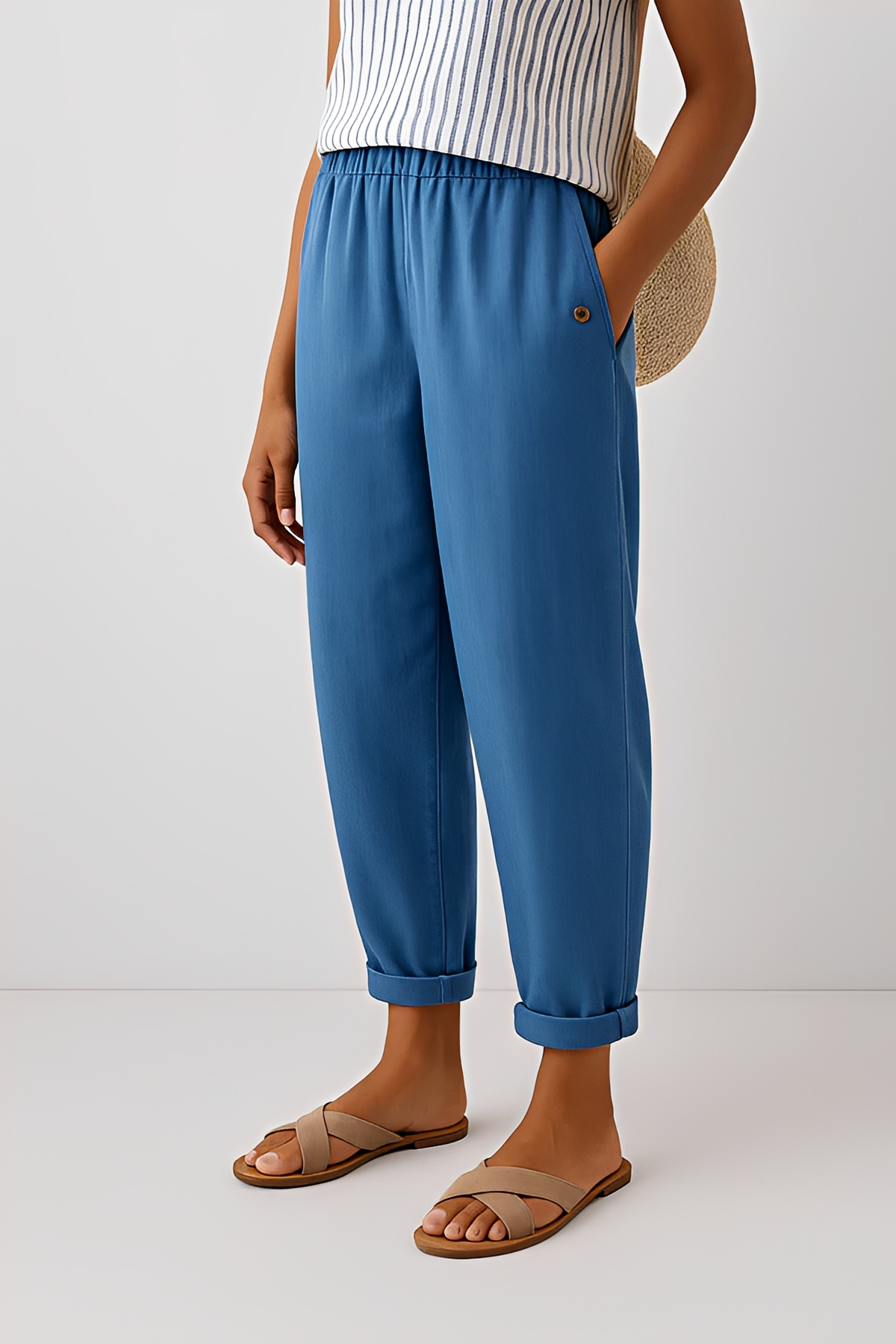 Yunie - Bequeme Hose mit flexiblem Bund