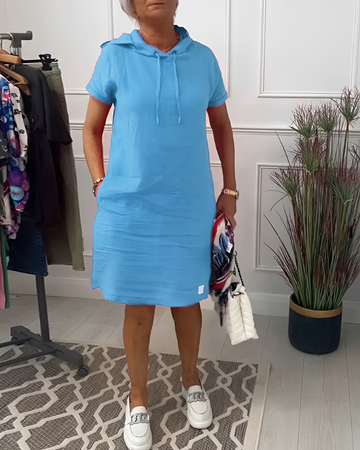 Tasha - Komfortables Midikleid mit Kapuze