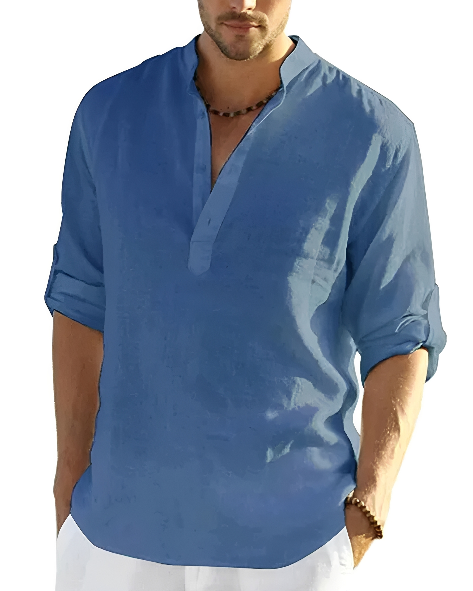 Tristan - Bequemes Shirt mit V-Ausschnitt