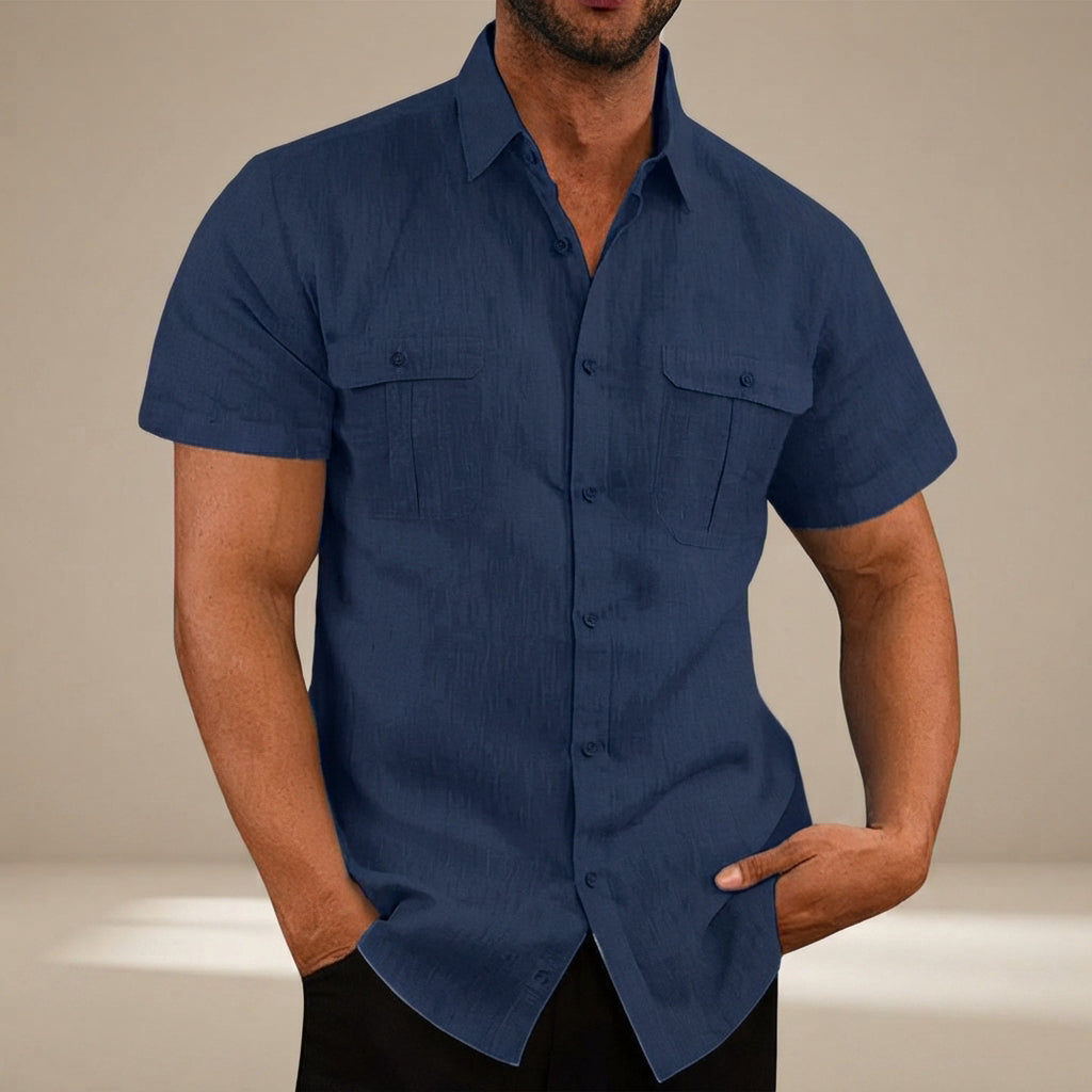 Lewys - Lässiges Button-Down-Poloshirt