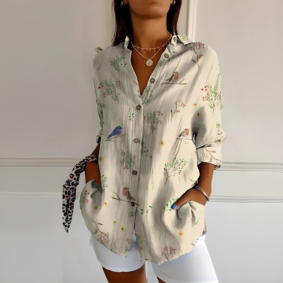 Eleanor - Elegante Bluse mit Knopfleiste