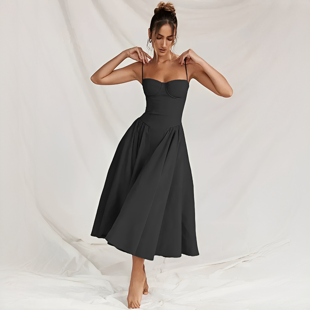 Michaela - Stilvolles und elegantes Kleid in Midi-Länge