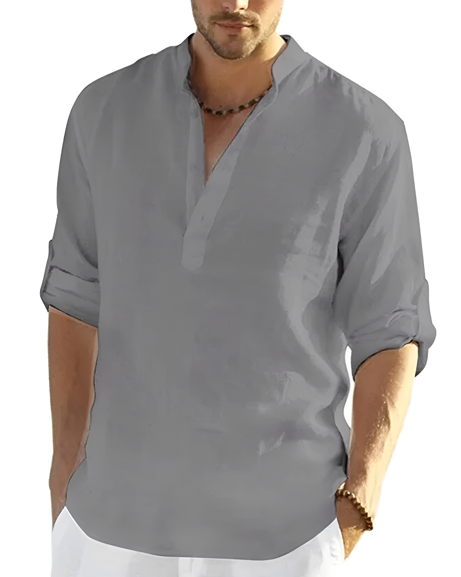 Tristan - Bequemes Shirt mit V-Ausschnitt