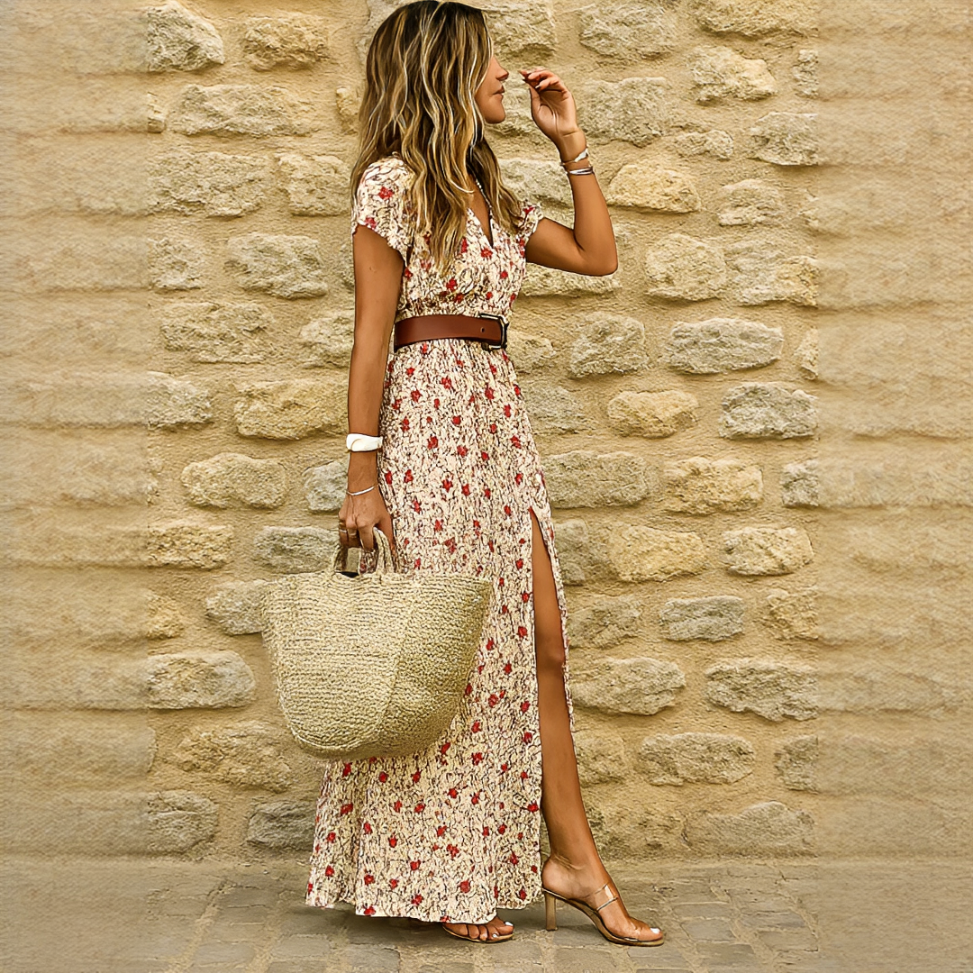 Ziska - Schickes Boho-Kleid mit Schlitz