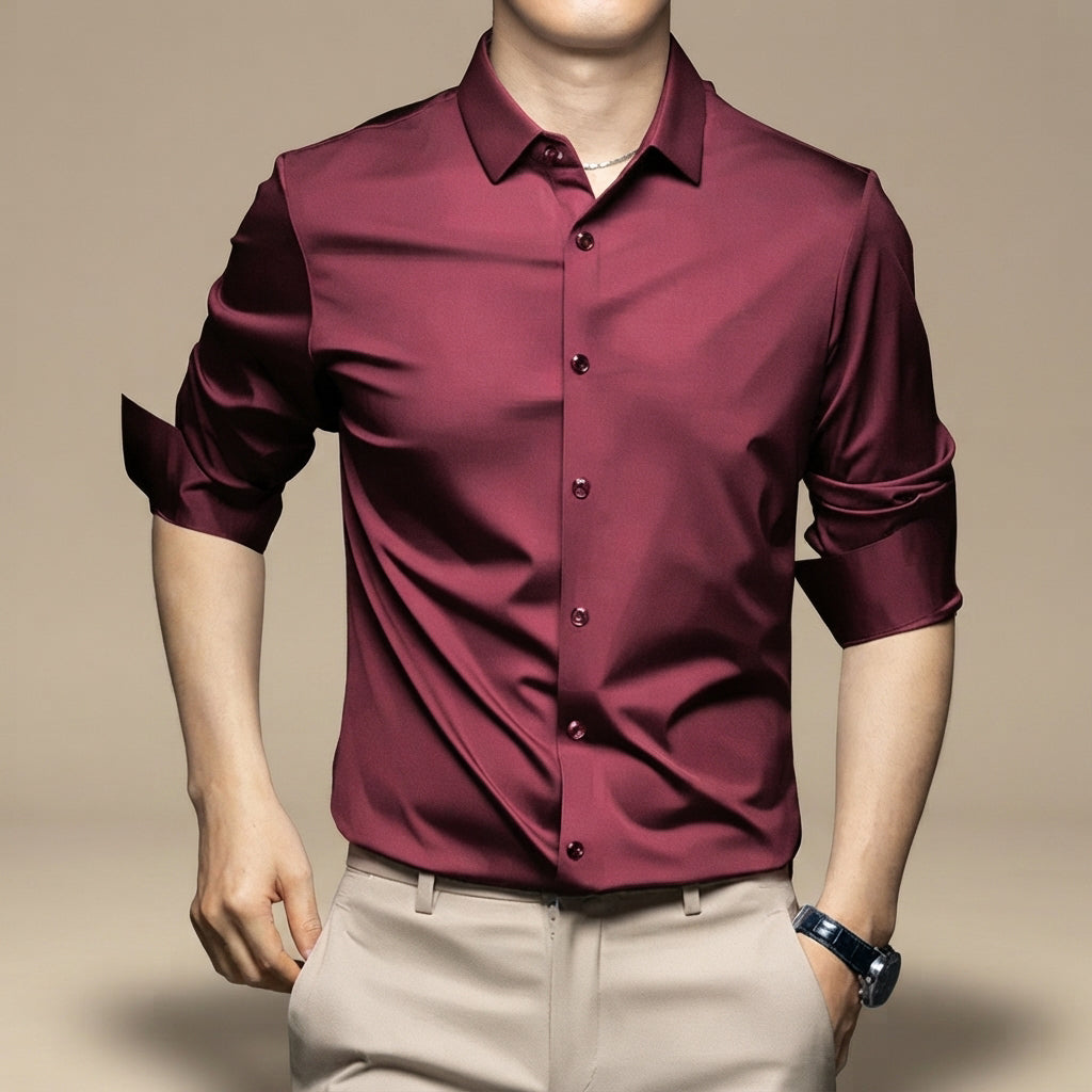 Esmaeel - Lässiges, knitterfreies Poloshirt