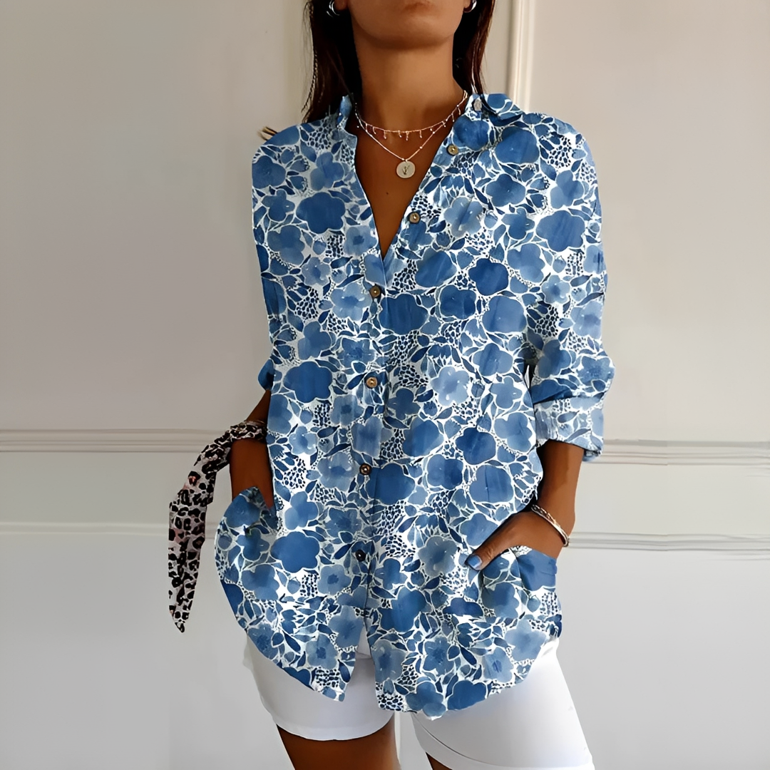 Eleanor - Elegante Bluse mit Knopfleiste