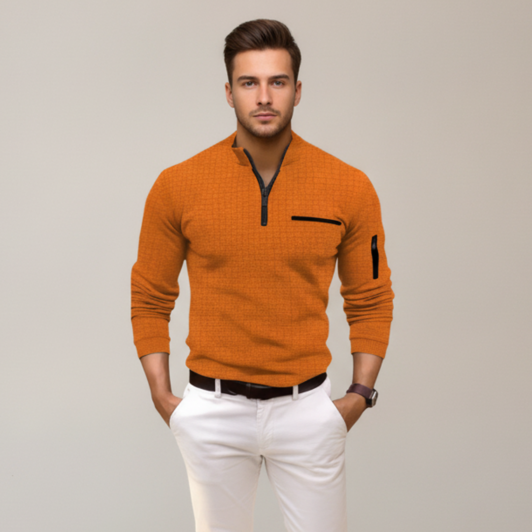 Andrey - Schickes Half-Zip-Shirt