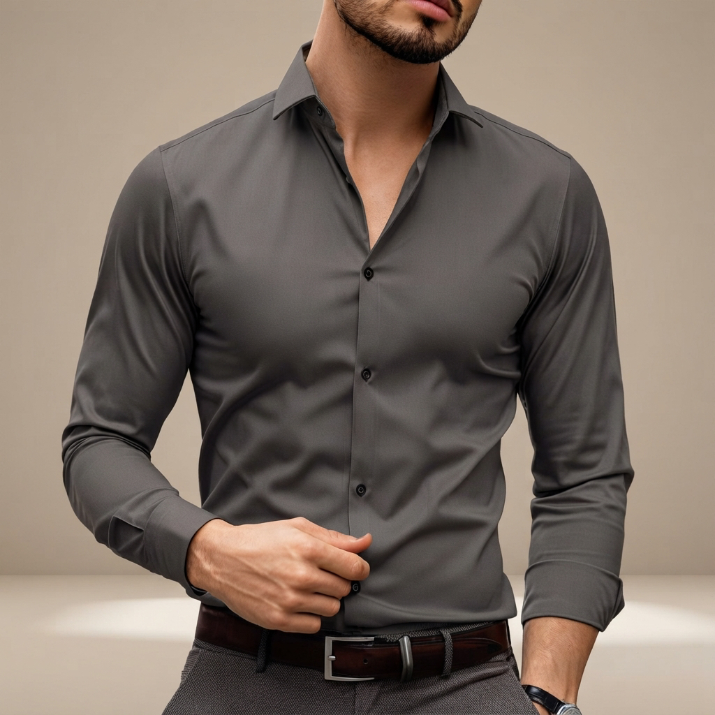 Percy - Lässiges Langarm-Poloshirt