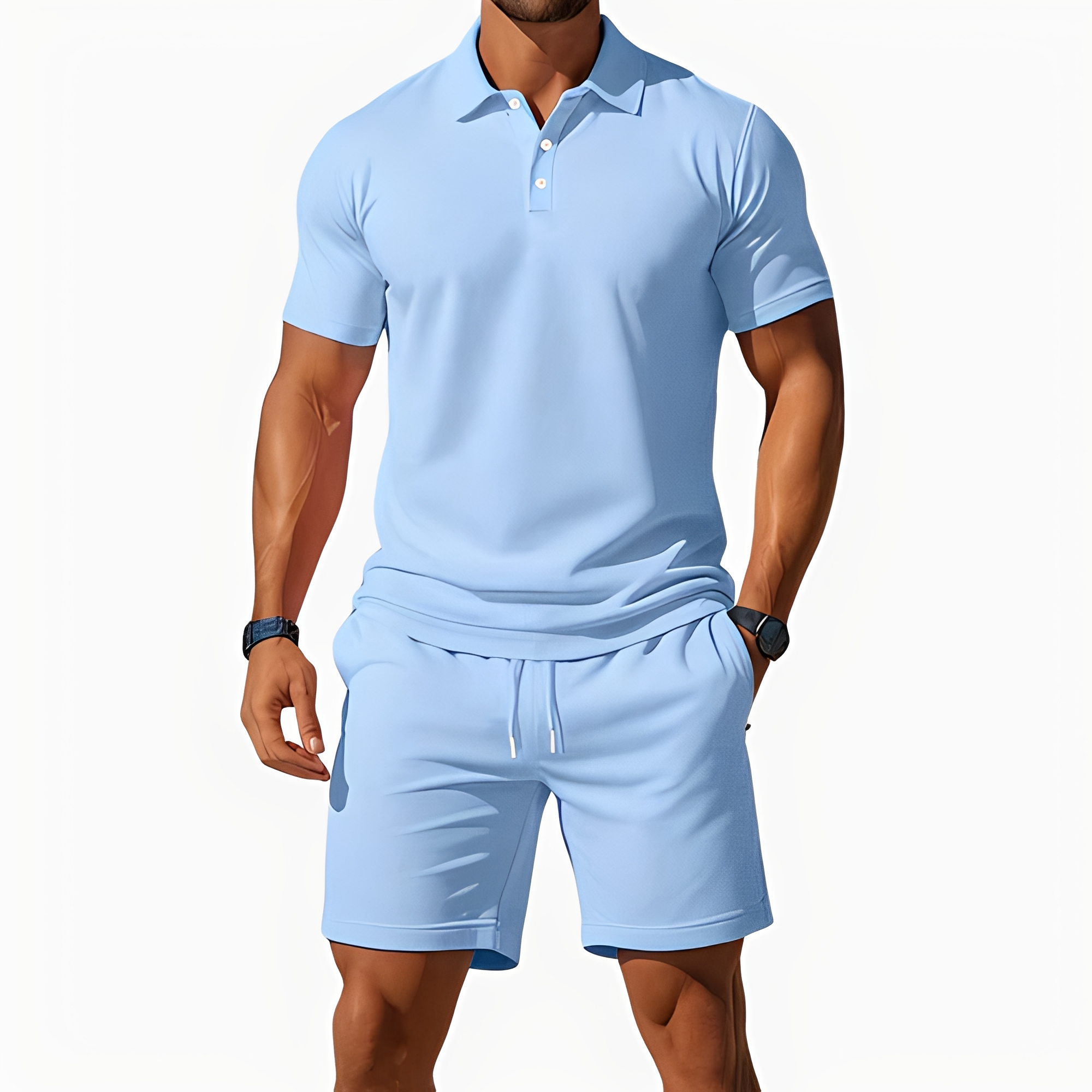 Aldrin - Modisches Polo- und Short-Set für Herren