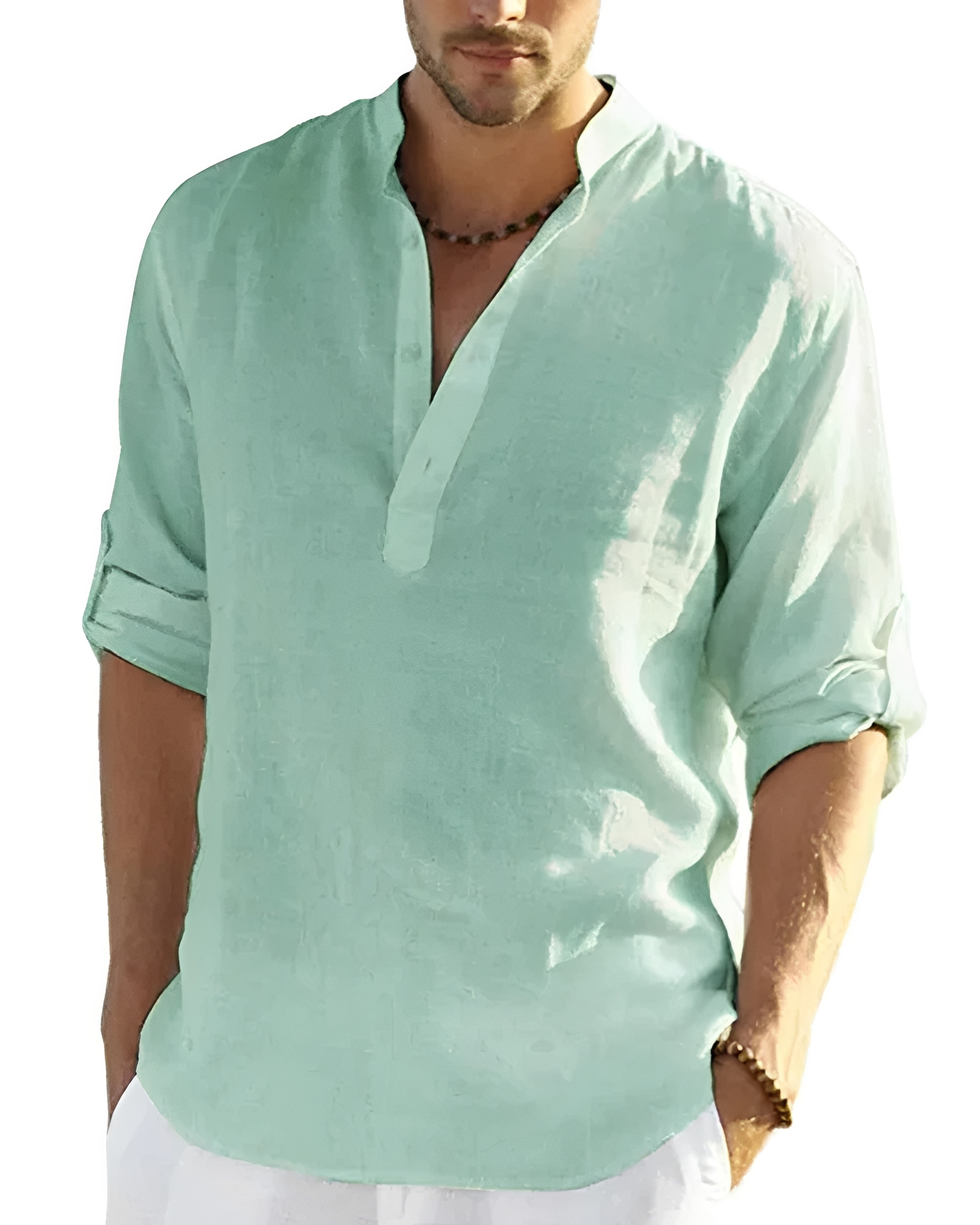 Tristan - Bequemes Shirt mit V-Ausschnitt