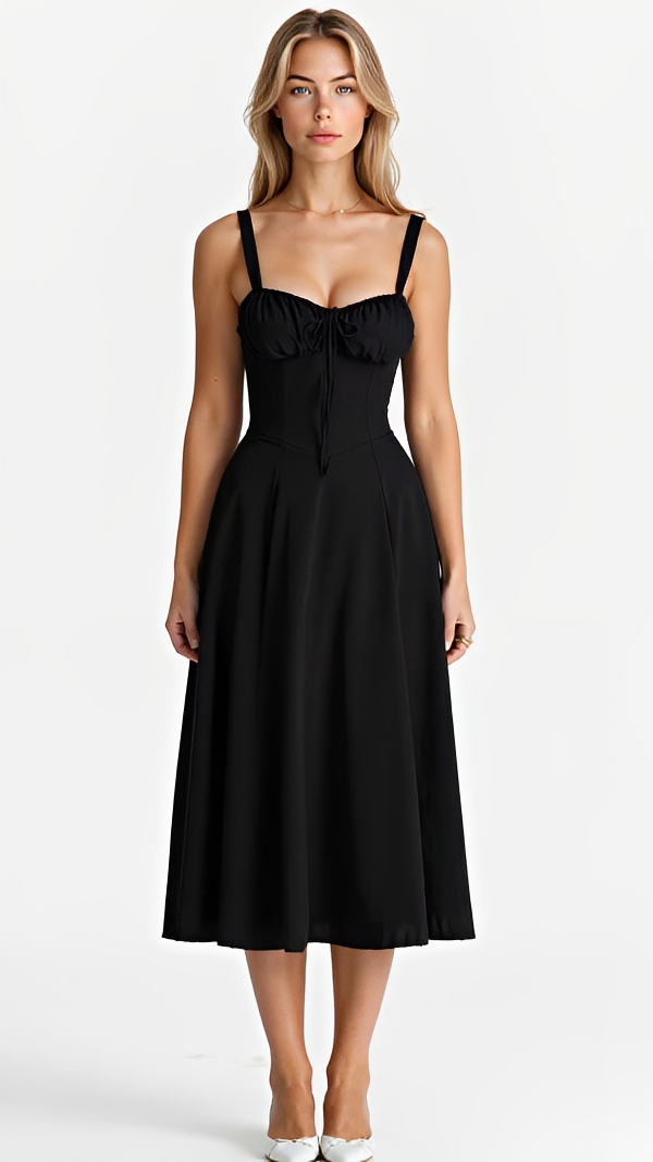Kiana - Elegantes Midikleid mit Schlitz