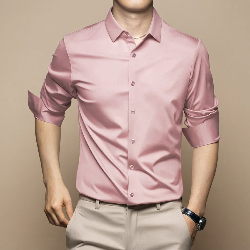 Esmaeel - Lässiges, knitterfreies Poloshirt