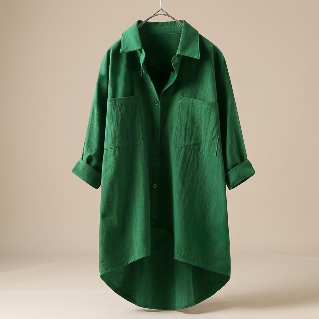 Jacient - Locker sitzendes Button-Down-Hemd