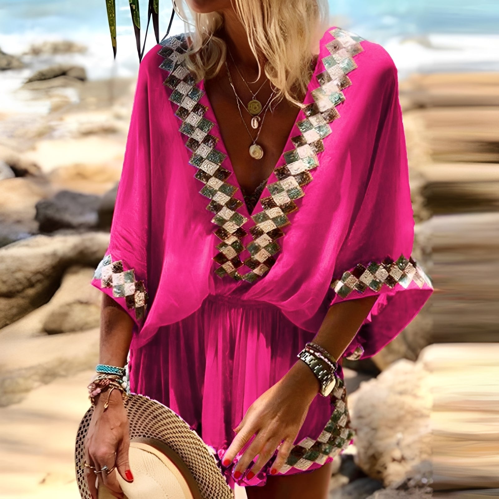 Jenn - Stilvoller Bohemian-Overall