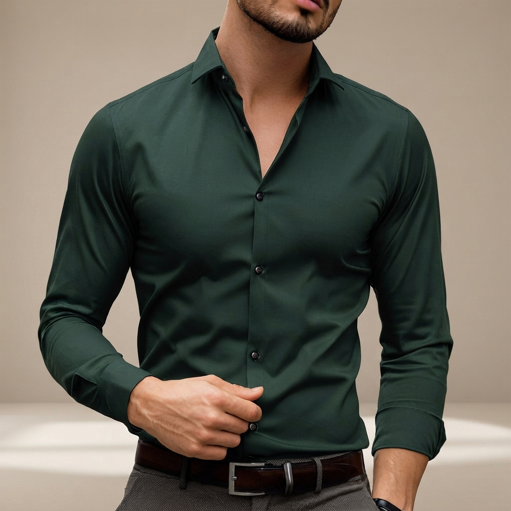 Percy - Lässiges Langarm-Poloshirt