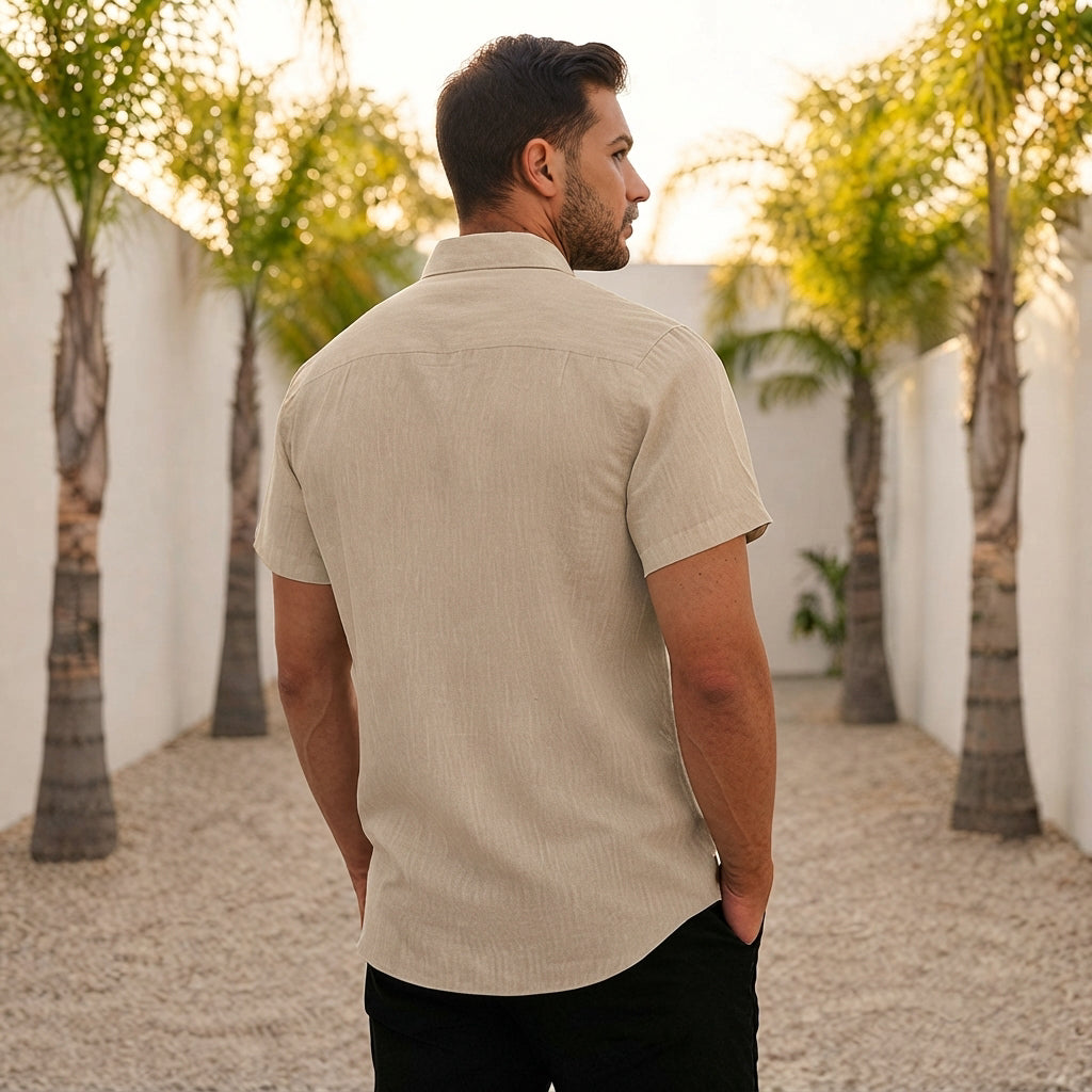 Lewys - Lässiges Button-Down-Poloshirt