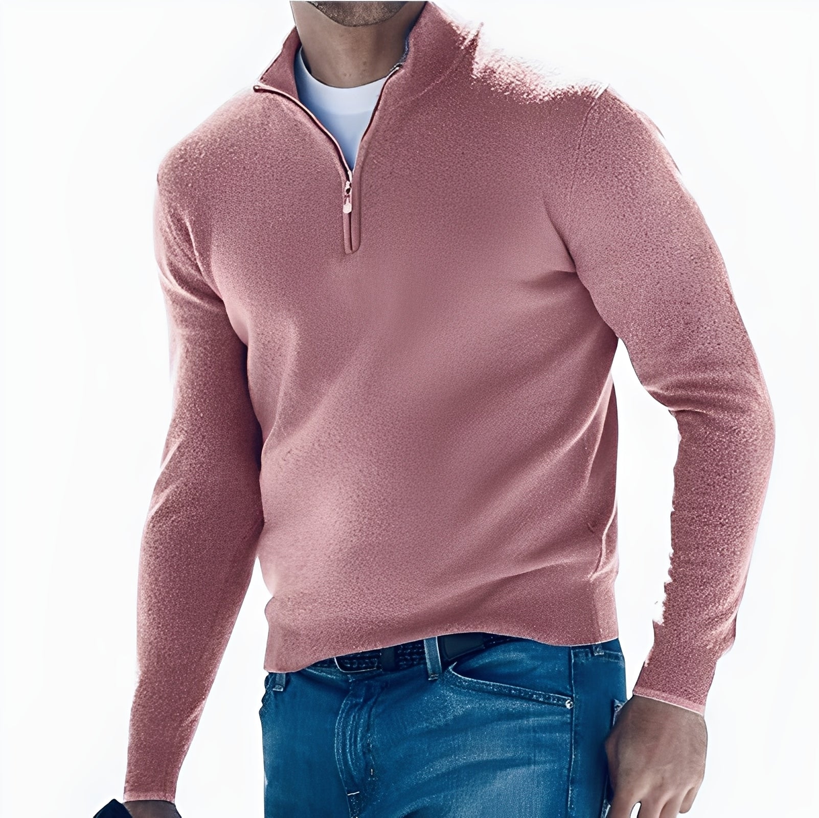 Ralph - Komfortabler Herrenpullover mit Zipper
