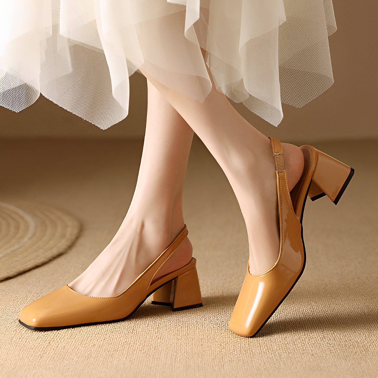 Kristen - Elegante Schuhe mit rechteckigem Absatz