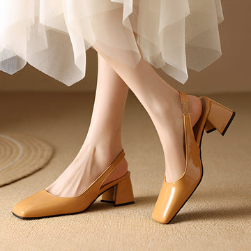 Kristen - Elegante Schuhe mit rechteckigem Absatz
