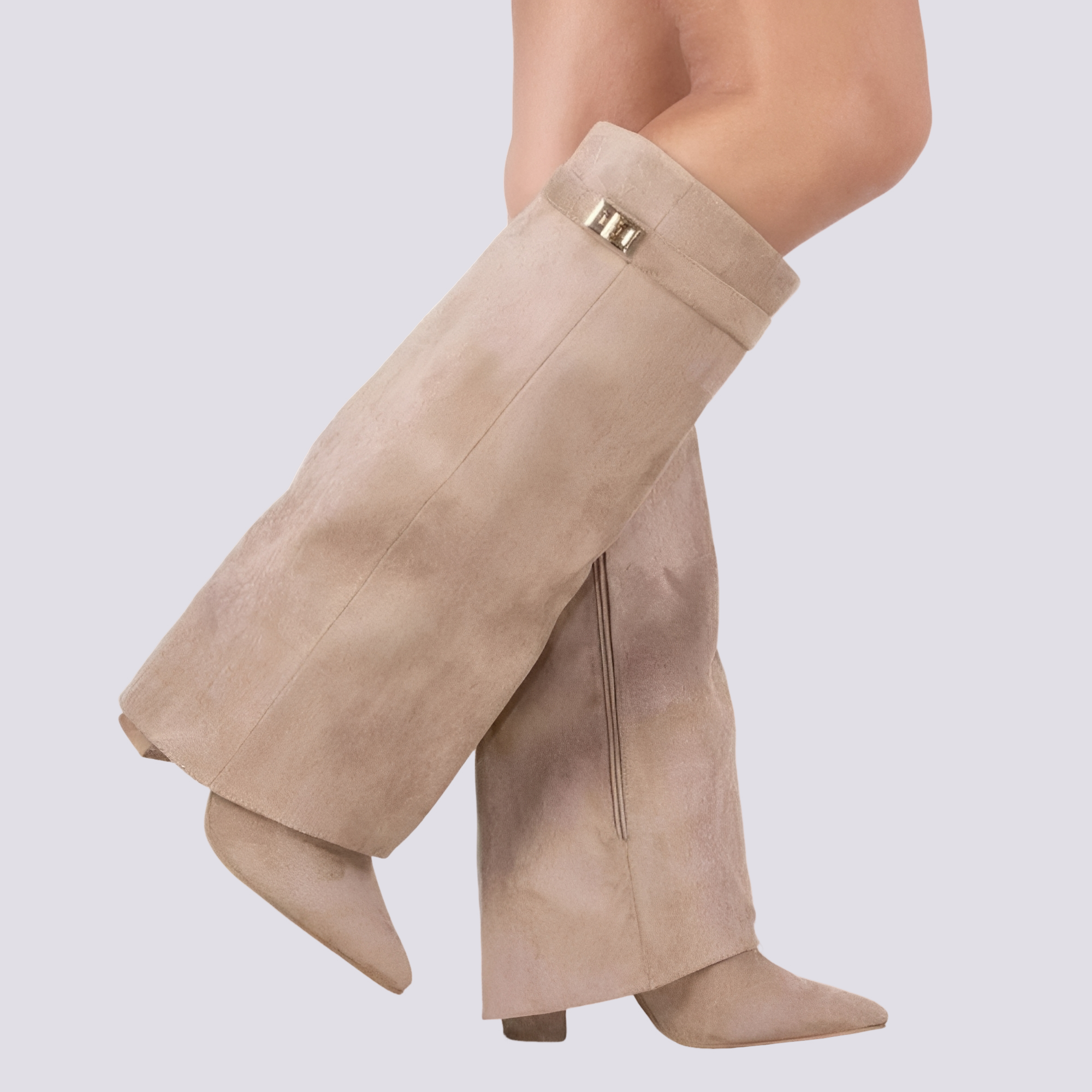 Blair - Stylische hohe Stiefel mit Lasche