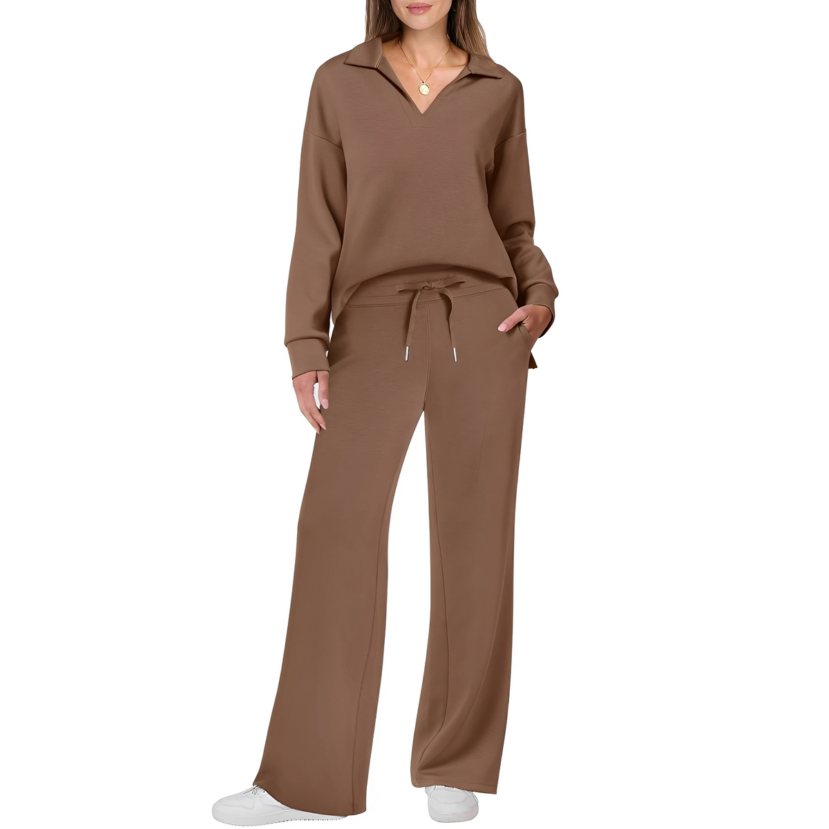 Justina - Komfortables Damen-Set aus Pullover und Hose