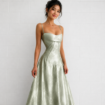 Sandra - Elegantes Figurbetontes Maxikleid