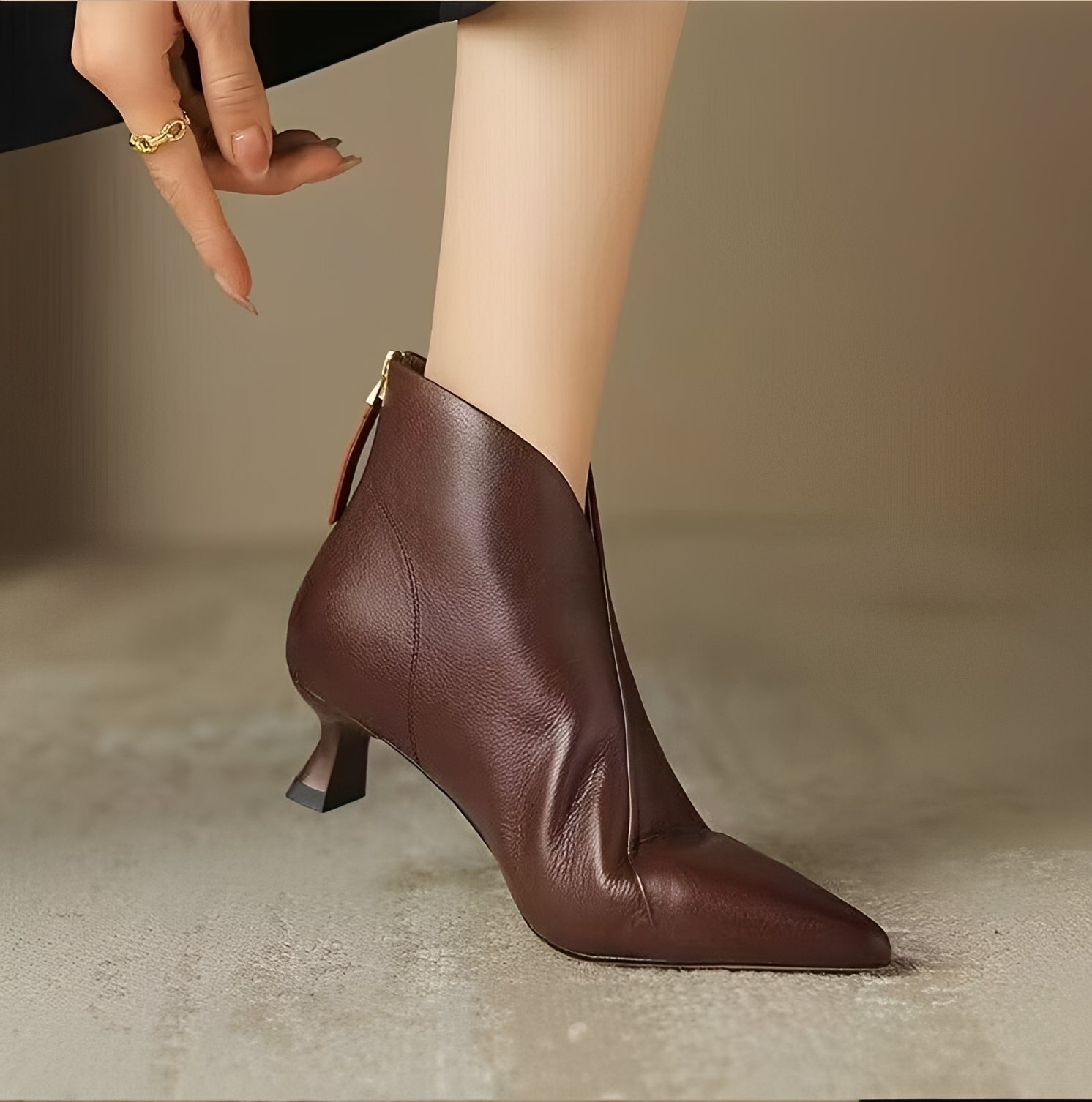Samira - Stilvolle kurze Stiefel mit Absatz