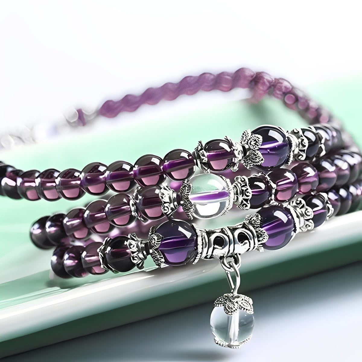 Mia – Spirituelles Armband und Halskette mit Amethyst
