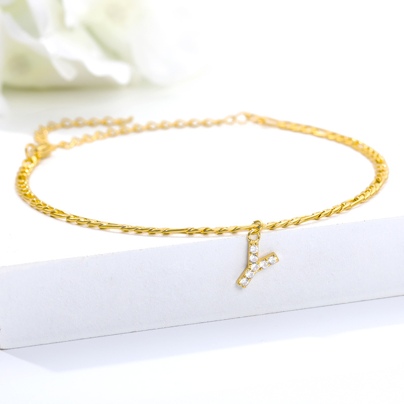 Knöchelarmband mit deiner Initiale