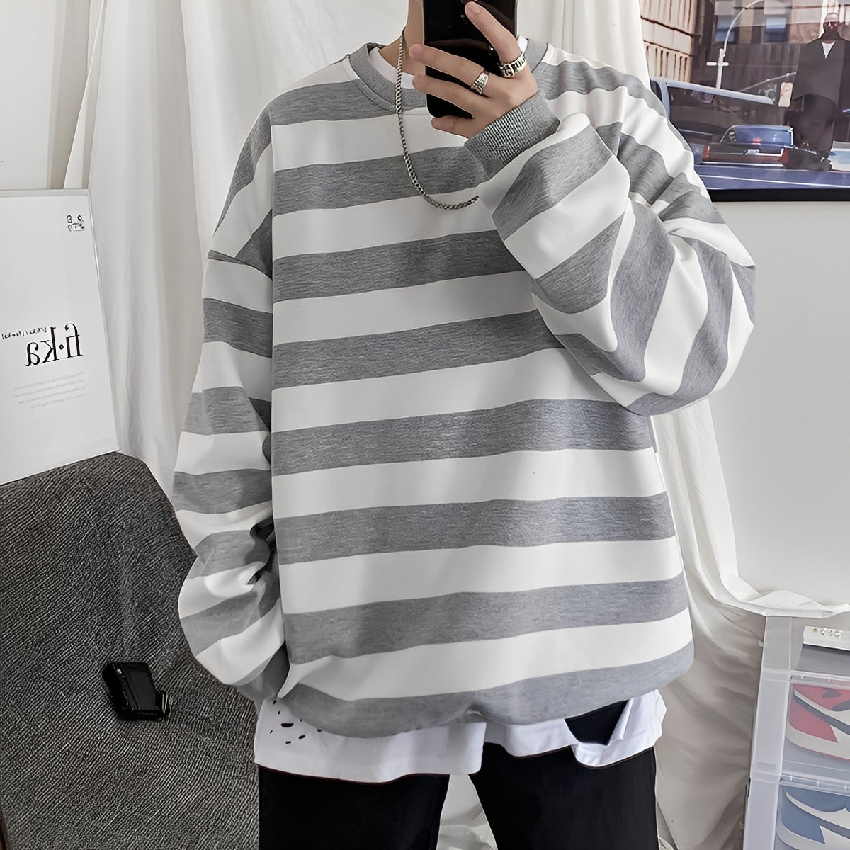 Christian - Herrenpullover im lässigen Stil mit Streifen