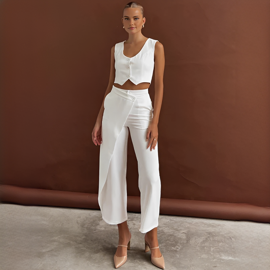 Agnes - Modisches Weste und Hosen Set